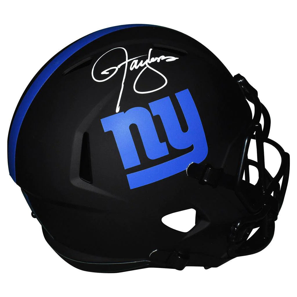 Autographed Lawrence Taylor New York Giants (ECLIPSE Alternate) Deluxe Full-Size Replica Helmet - Beckett-Powers Sports Memorabilia