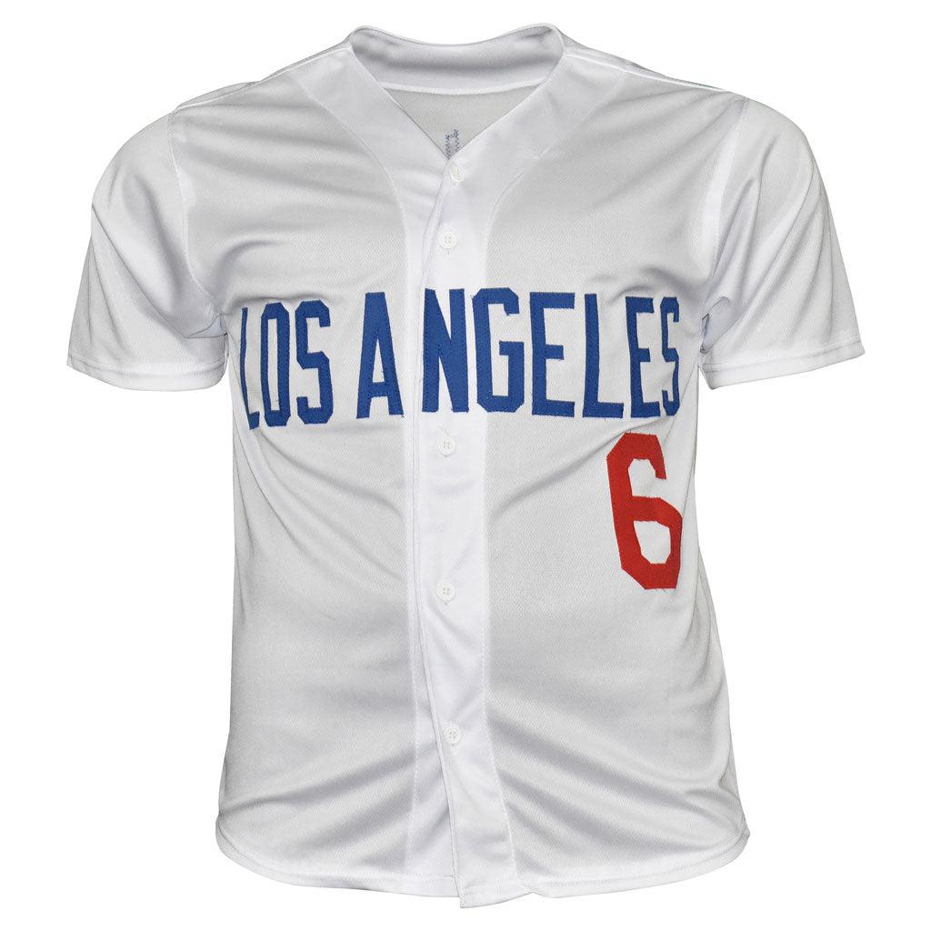 Autographed Steve Garvey Los Angeles (White #6) Custom Jersey - Beckett-Powers Sports Memorabilia