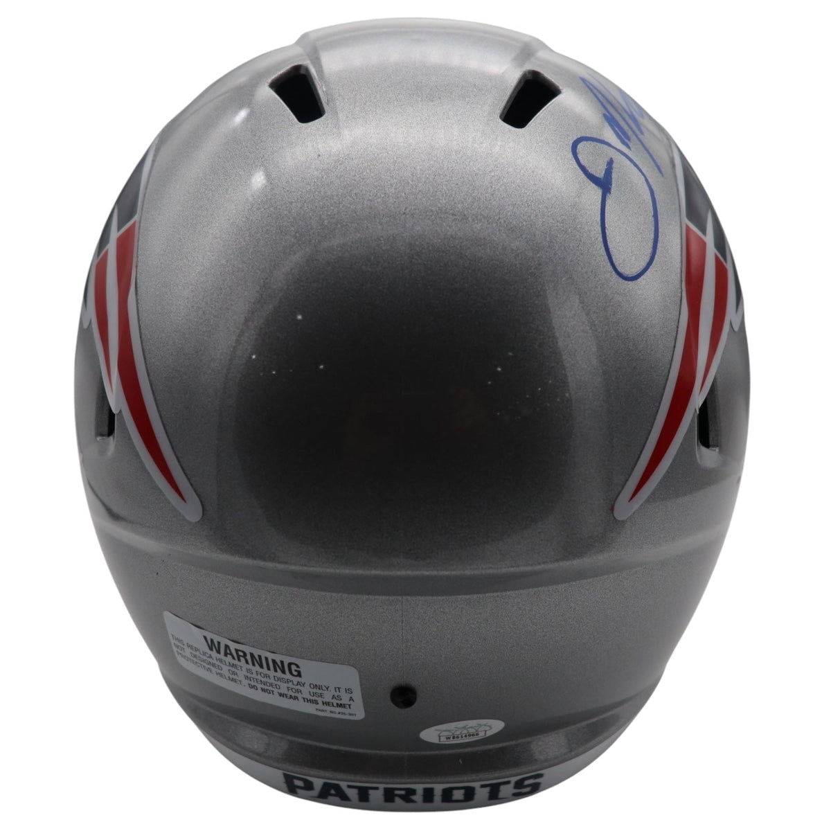 Autographed Julian Edelman New England Patriots Full-Size Helmet - JSA-Powers Sports Memorabilia