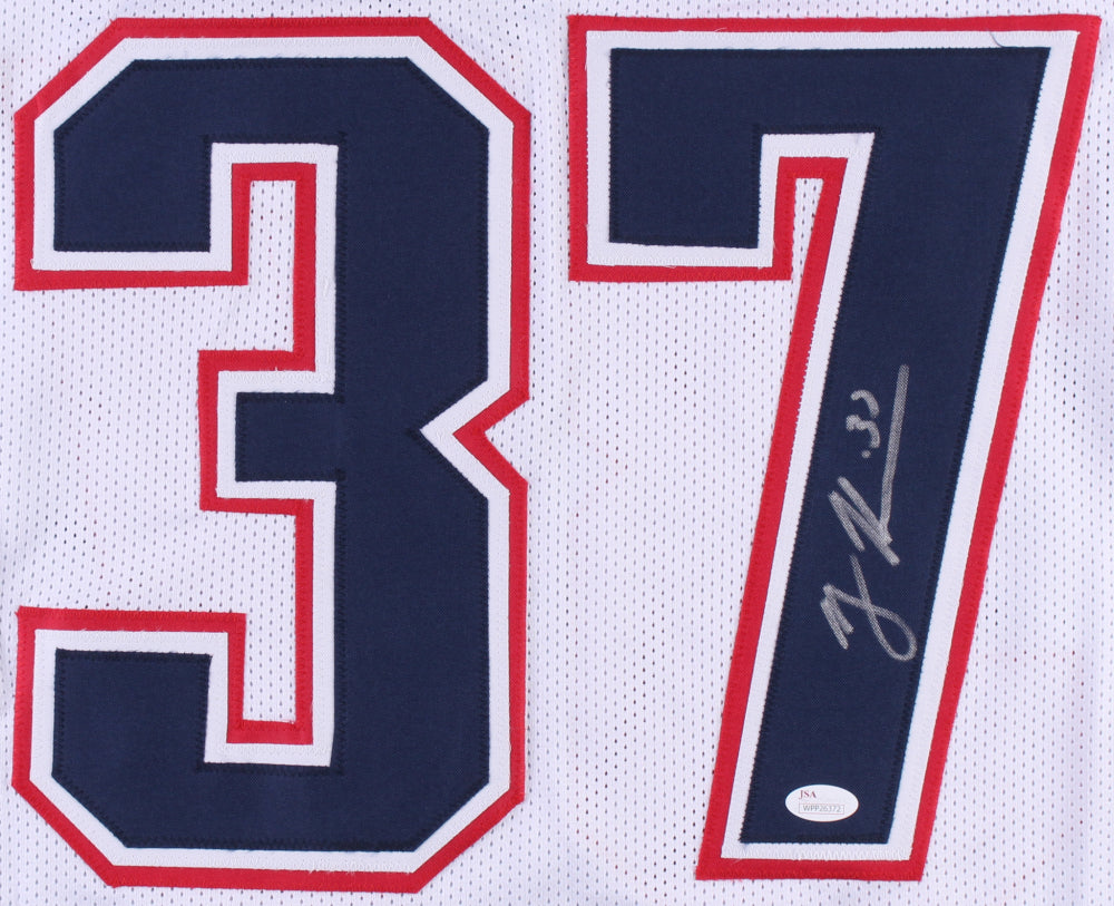 Autographed Rodney Harrison New England Patriots (White #37) Custom Jersey - JSA-Powers Sports Memorabilia