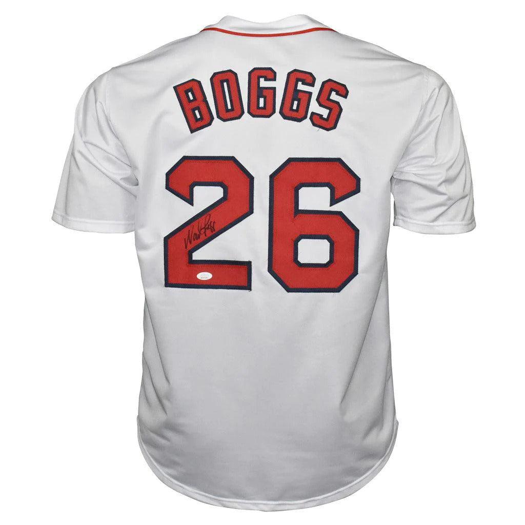 Autographed Wade Boggs Boston Red Sox (White #26) Jersey - JSA-Powers Sports Memorabilia
