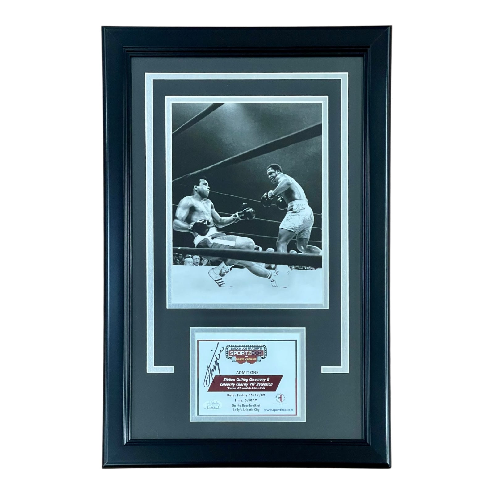 Autographed Joe Frazier Boxing Framed 8x10 Photo "Signature Series" Frame - JSA-Powers Sports Memorabilia
