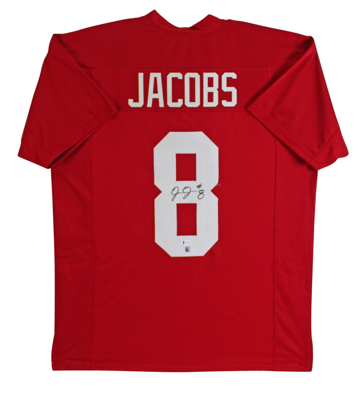 Autographed Josh Jacobs Alabama (Crimson #8) Custom Jersey - Jacobs Holo-Powers Sports Memorabilia