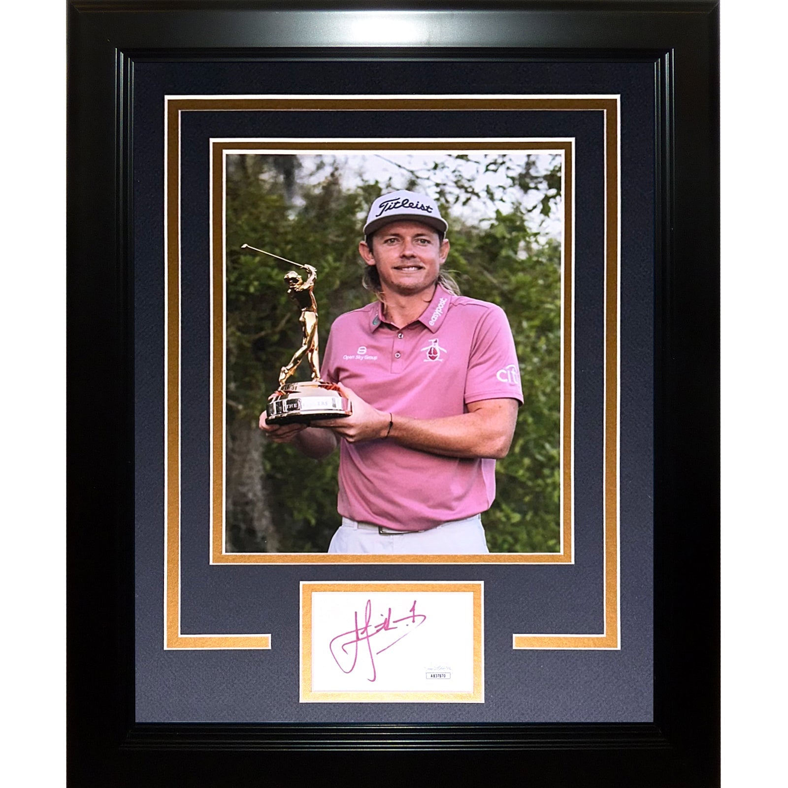 Autographed Cameron Smith TPC Trophy "Signature Series" Frame - JSA-Powers Sports Memorabilia