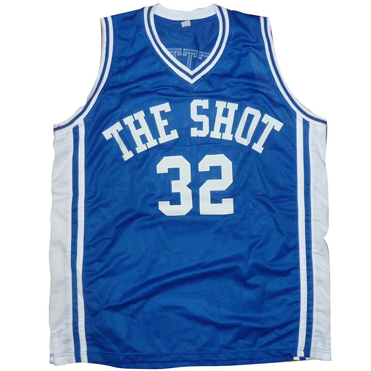 Autographed Christian Laettner Duke Blue Devils (Blue #32) Custom Jersey w/ The Shot, 3/28/92-Powers Sports Memorabilia