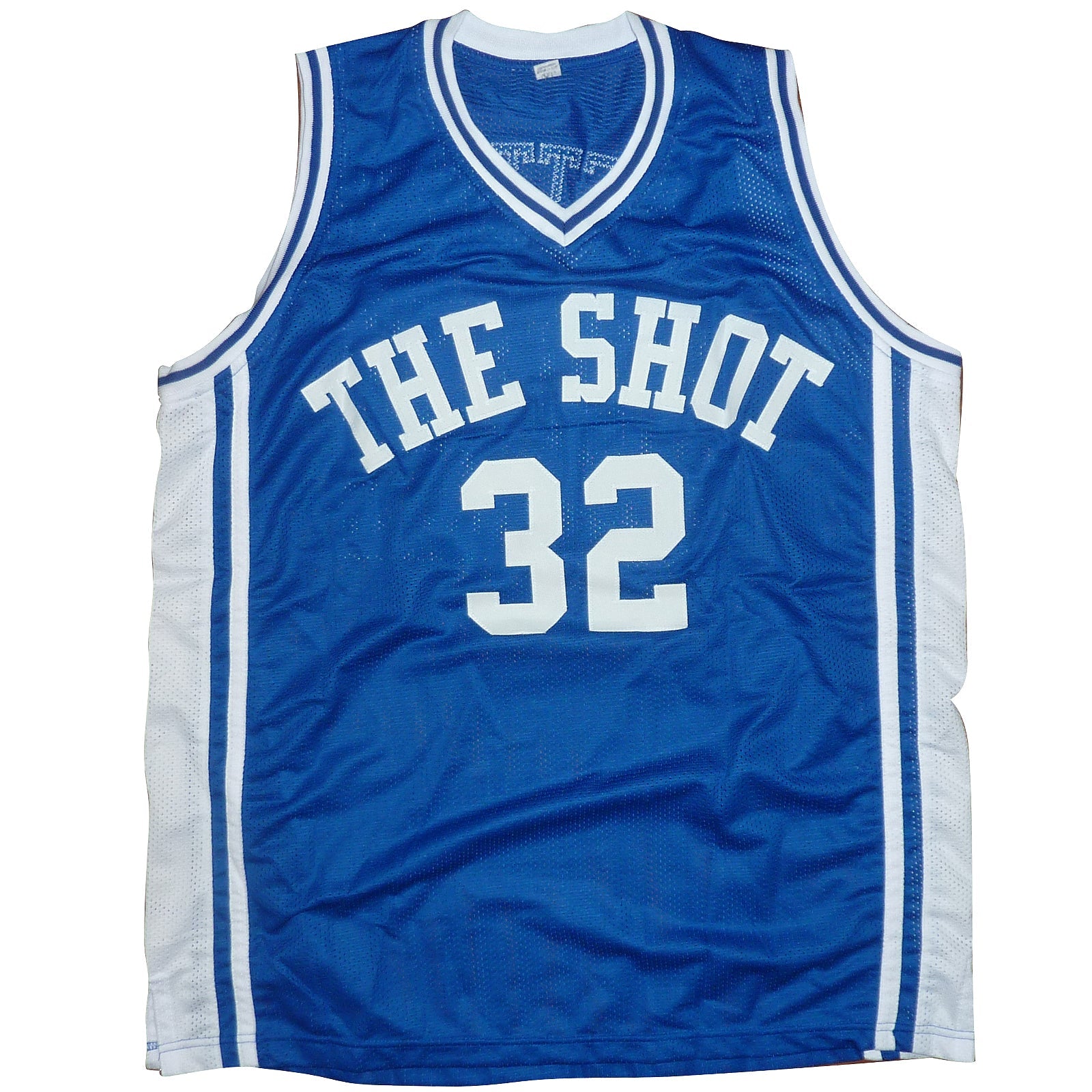 Autographed Christian Laettner Duke Blue Devils (Blue #32) Custom Jersey w/ The Shot, 3/28/92-Powers Sports Memorabilia