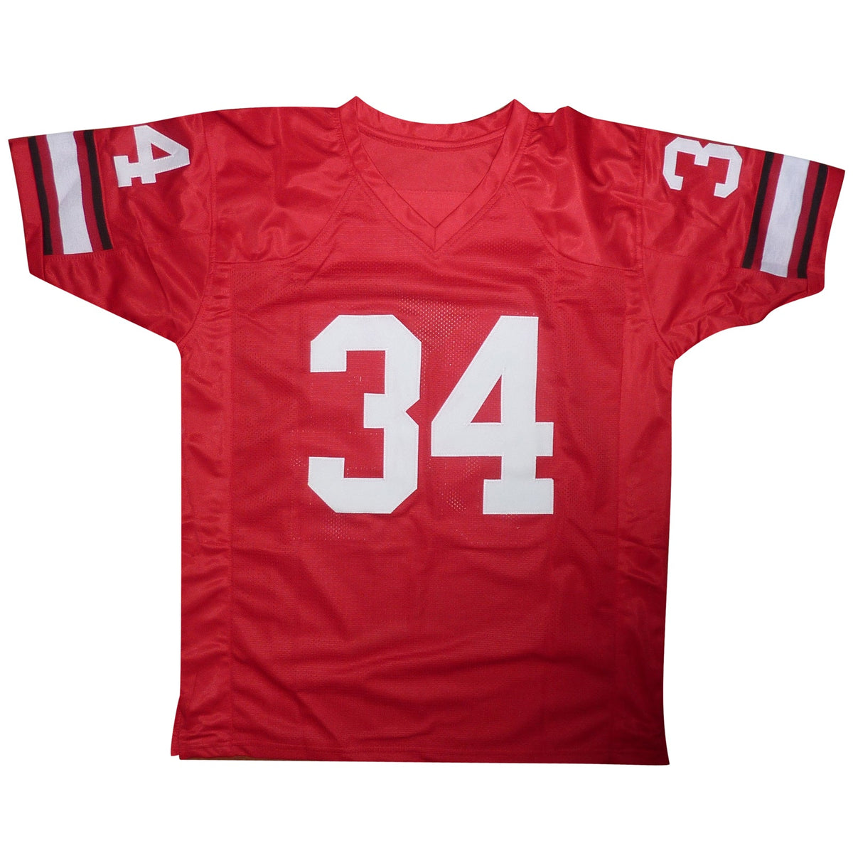 Autographed Herschel Walker Georgia Bulldogs (Red #34) Custom Jersey - Beckett-Powers Sports Memorabilia