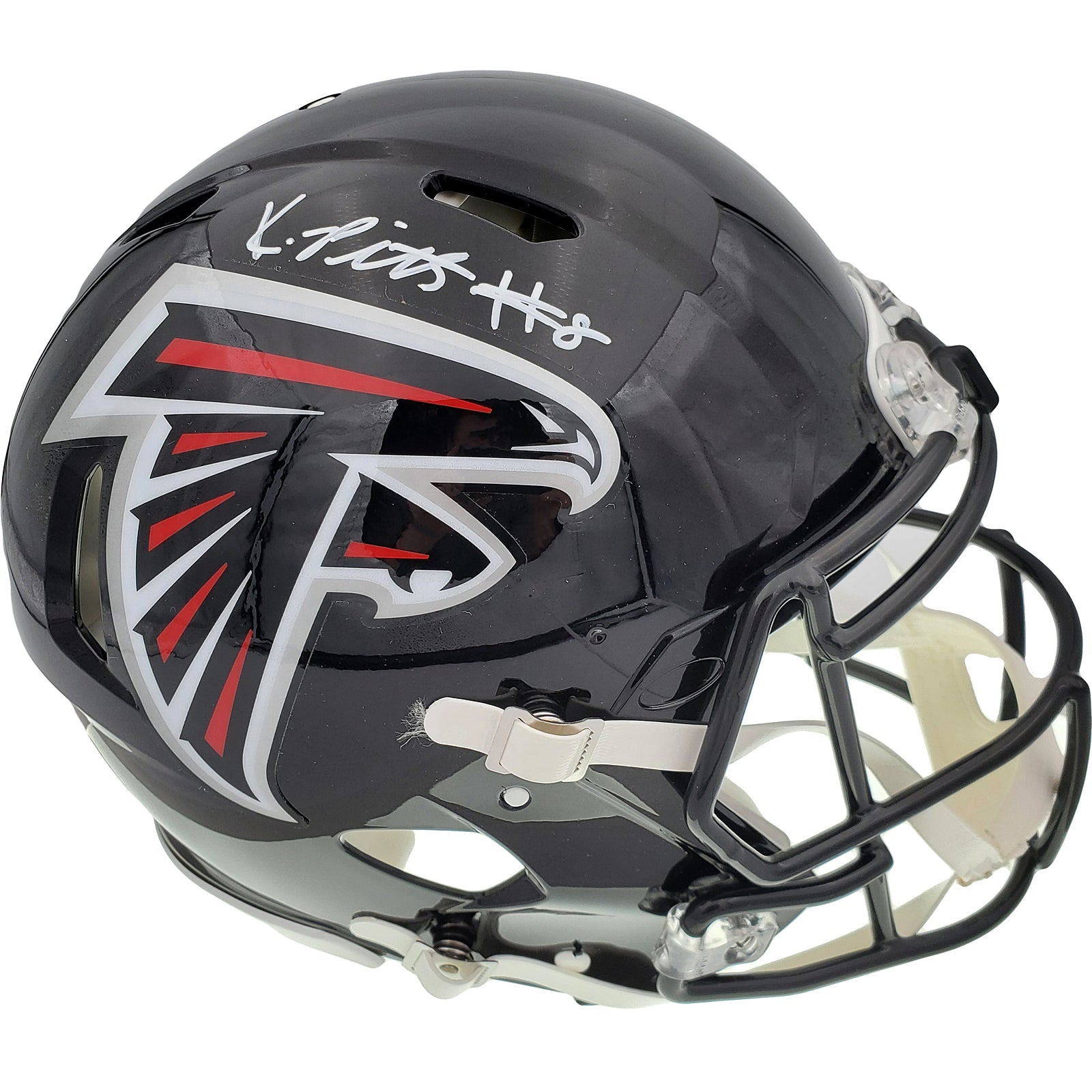 Autographed Kyle Pitts Atlanta Falcons (Speed) Deluxe Full-Size Replica Helmet - JSA-Powers Sports Memorabilia