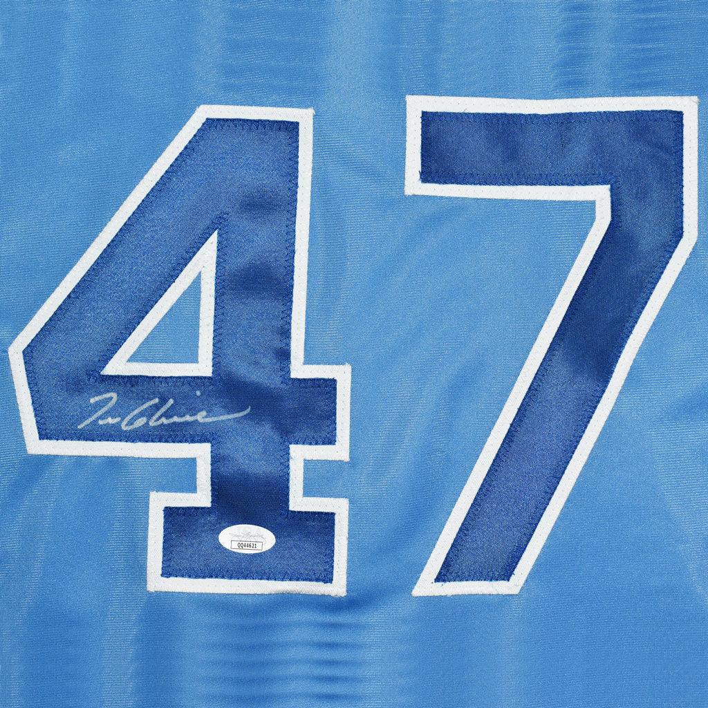 Autographed Tom Glavine Atlanta (Light Blue #47) Custom Jersey - JSA-Powers Sports Memorabilia
