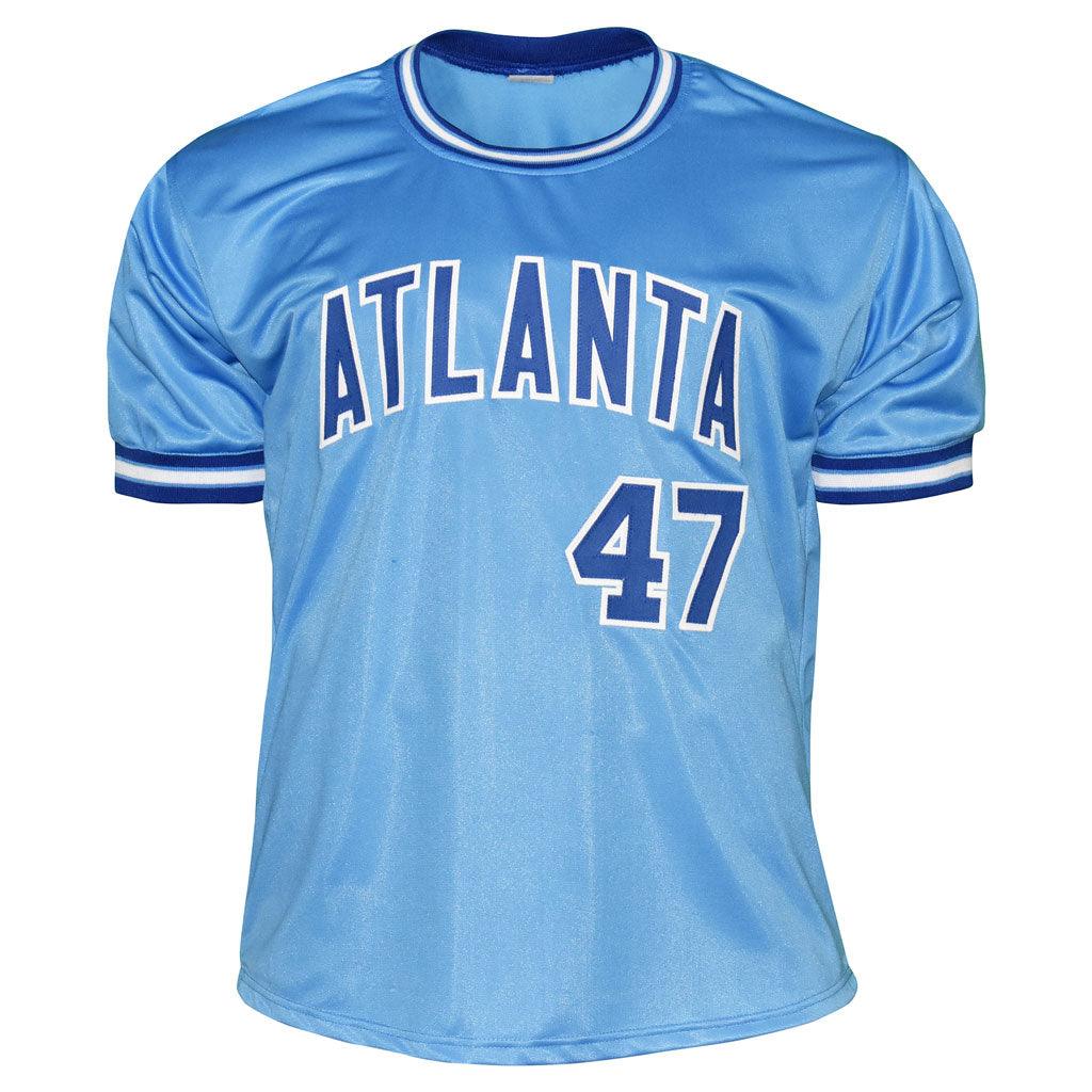 Autographed Tom Glavine Atlanta (Light Blue #47) Custom Jersey - JSA-Powers Sports Memorabilia
