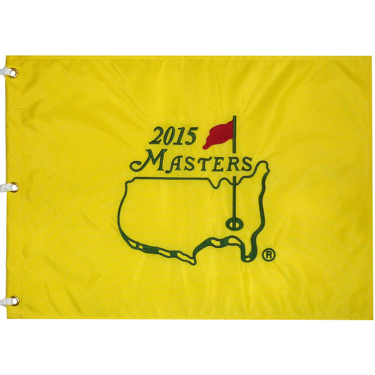 Unsigned 2015 Masters Embroidered Golf Pin Flag - Jordan Spieth Champion-Powers Sports Memorabilia