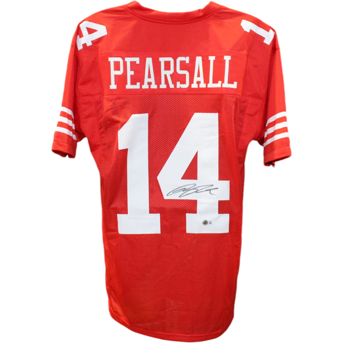 Ricky Pearsall Pro Style Red XL Signed Jersey-Powers Sports Memorabilia