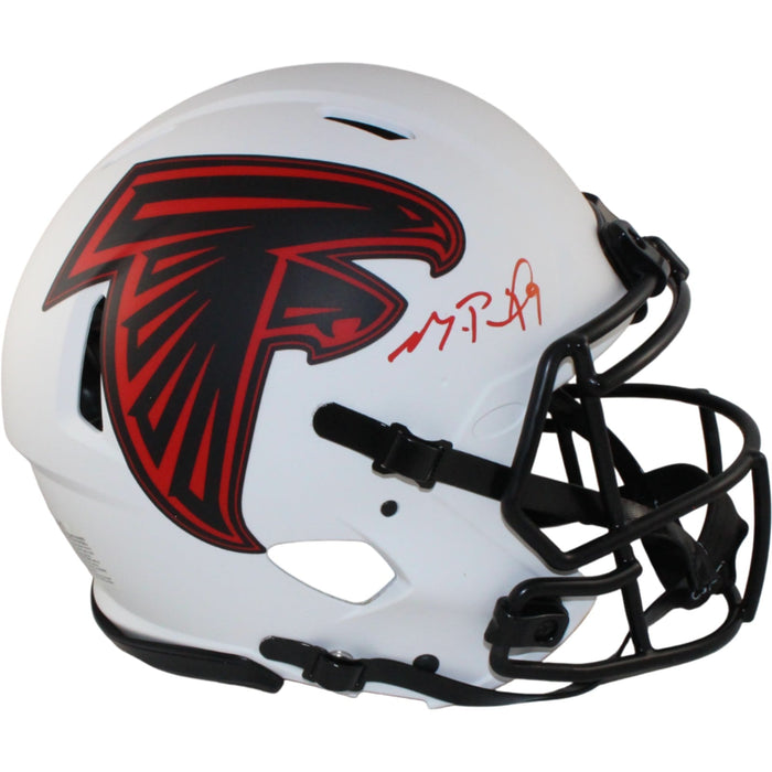 Michael Penix Signed Atlanta Falcons Authentic Lunar Helmet – Beckett Authenticated-Powers Sports Memorabilia