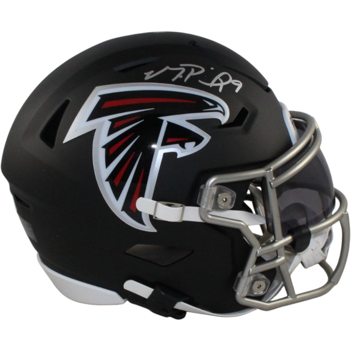 Michael Penix Signed Atlanta Falcons Mid-Size Midi Helmet – Beckett Authenticated-Powers Sports Memorabilia