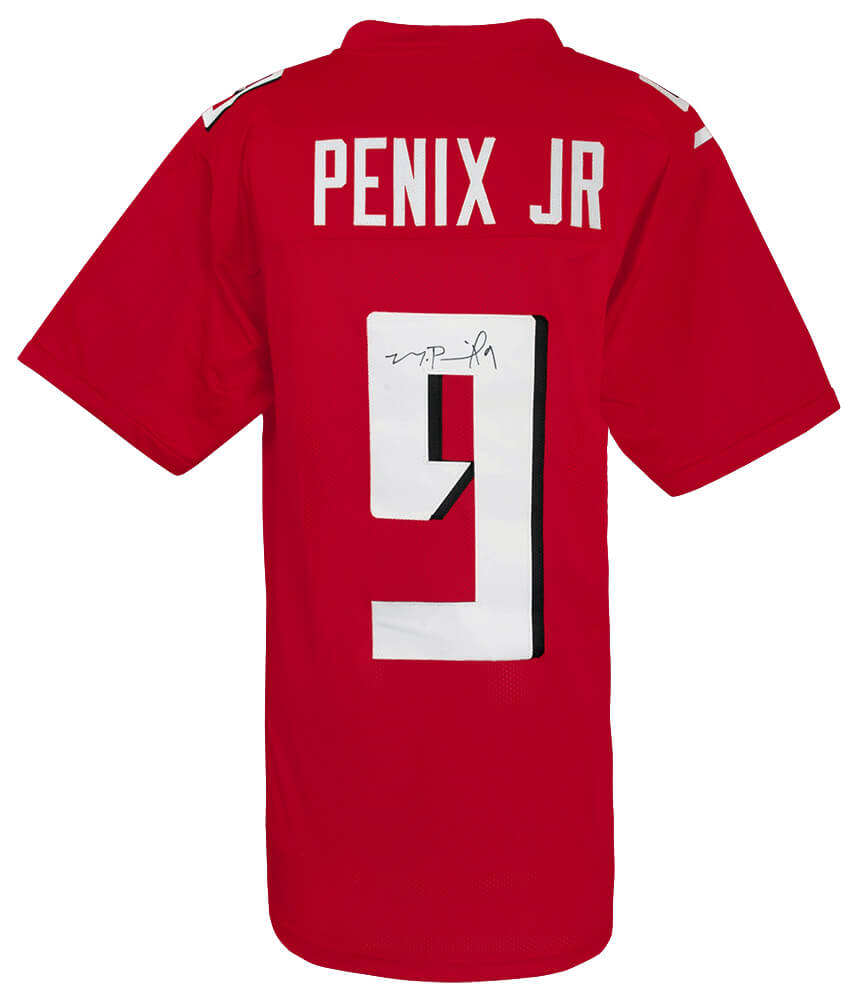 Michael Penix Jr. Autographed Red Custom Football Jersey-Powers Sports Memorabilia