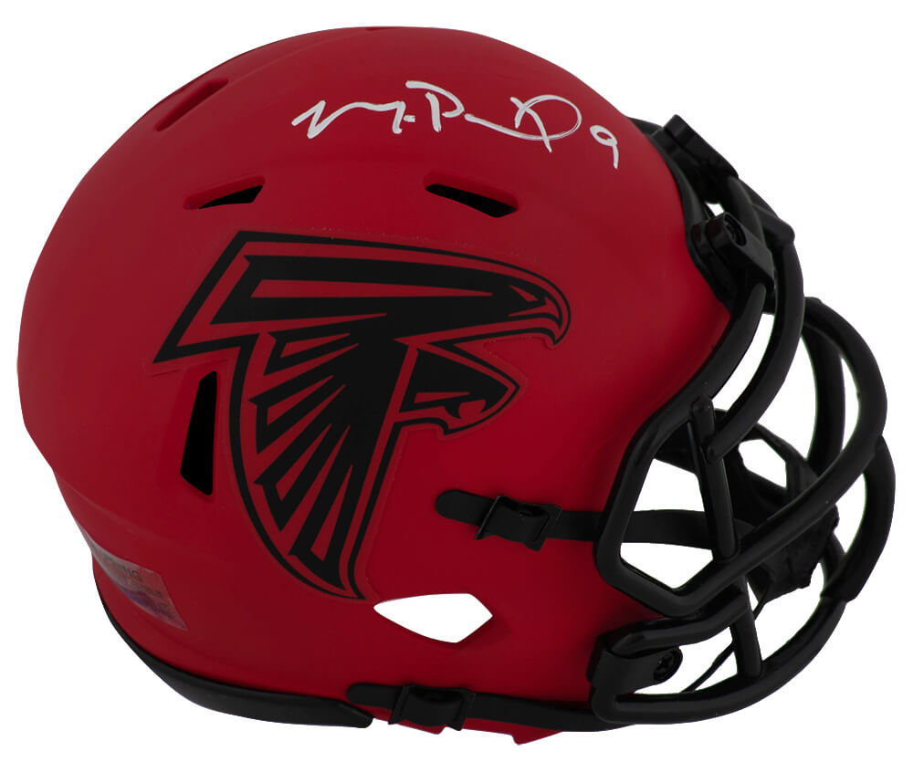 Michael Penix Jr. Autographed Atlanta Falcons RAVE Riddell Speed Mini Helmet-Powers Sports Memorabilia
