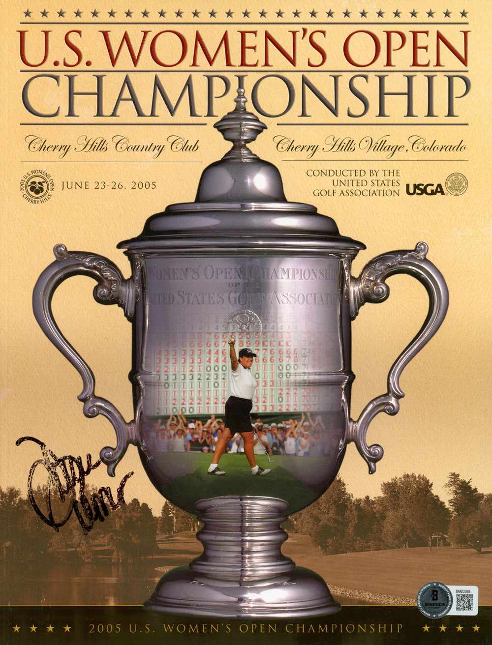 Dottie Pepper Lpga Signed Mini Helmet - 2005 US Women's Open Beckett Beckett-Powers Sports Memorabilia
