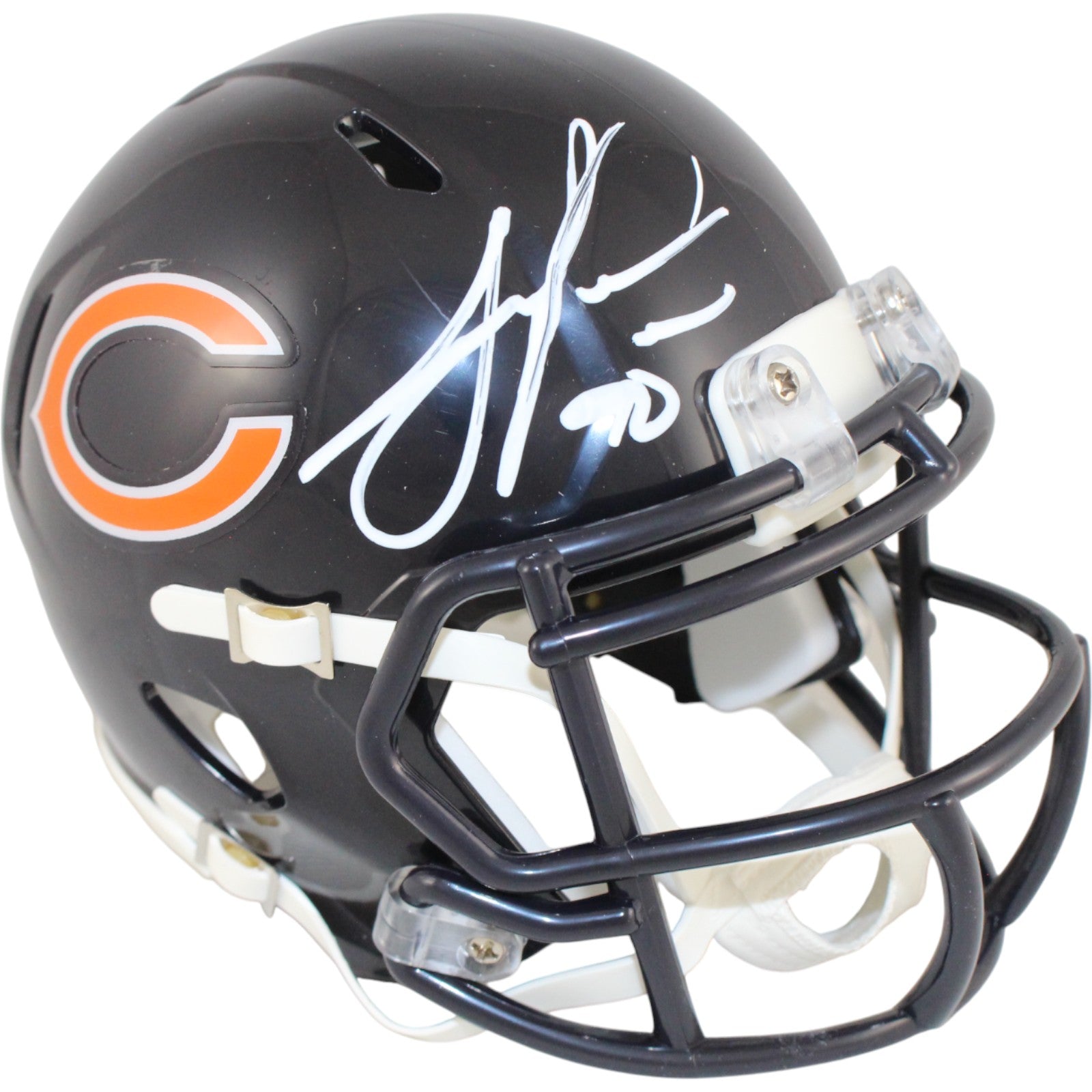 Julius Peppers Chicago Bears Signed Mini Helmet Beckett Witness 51775 Beckett-Powers Sports Memorabilia