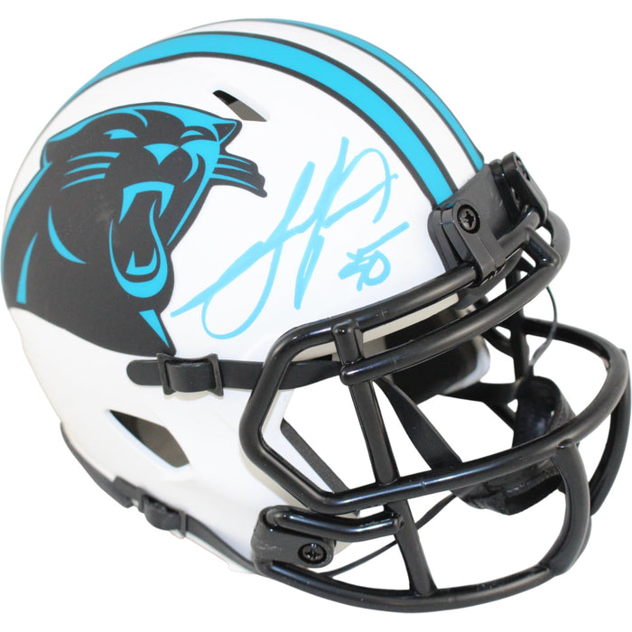 Julius Peppers Signed Carolina Panthers Lunar Mini Helmet Beckett WIT-Powers Sports Memorabilia