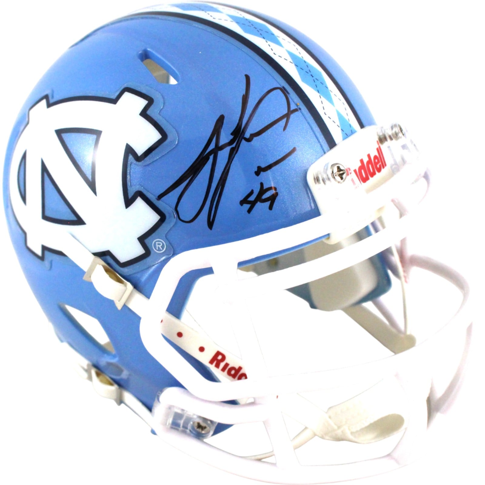 Julius Peppers Signed North Carolina Tar Heels Mini Helmet Beckett W-Powers Sports Memorabilia