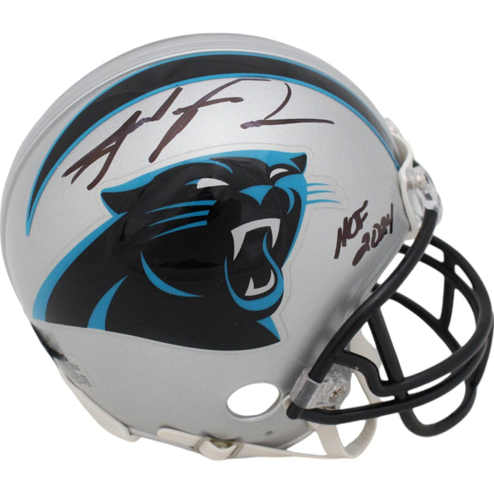 Julius Peppers Signed Carolina Panthers VSR4 Mini Helmet HOF – Beckett Authenticated-Powers Sports Memorabilia