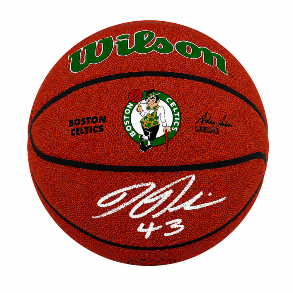 Kendrick Perkins Autographed Boston Celtics Logo Wilson Alliance NBA Basketball-Powers Sports Memorabilia