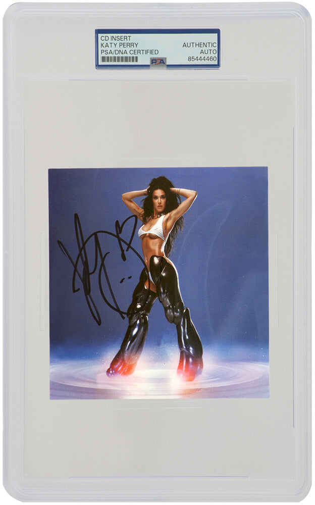 Katy Perry Autographed 143 CD 5x5 Insert Card - (PSA/DNA Encapsulated)-Powers Sports Memorabilia