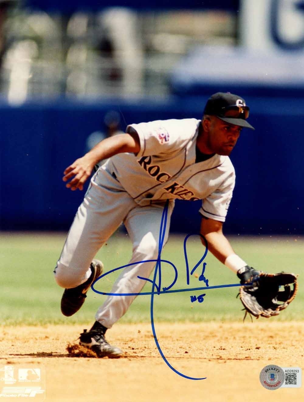 Neifi Perez Colorado Rockies Signed 8x10 Photo - Beckett Beckett-Powers Sports Memorabilia