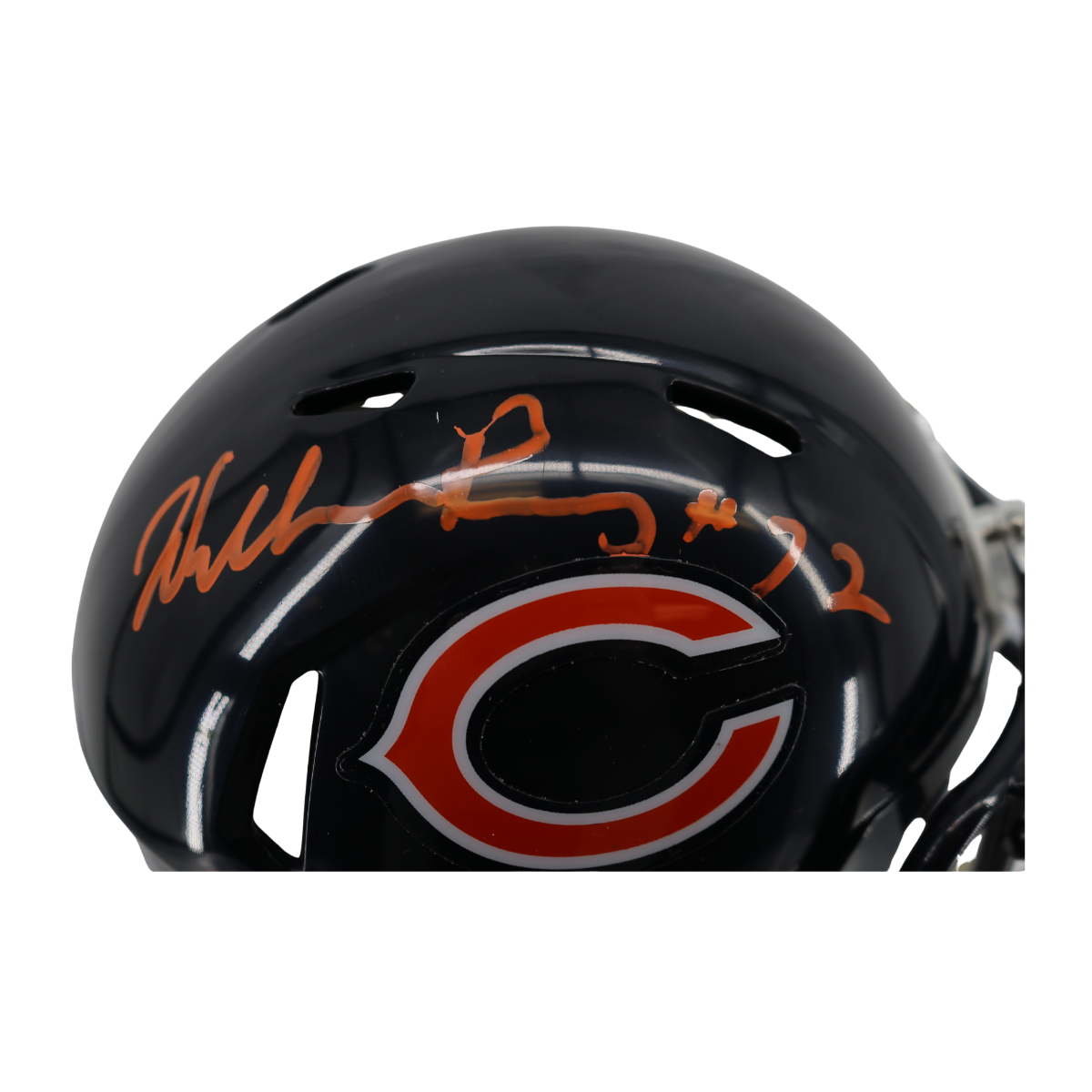 William Fridge Perry Chicago Bears Signed Mini Helmet-Powers Sports Memorabilia