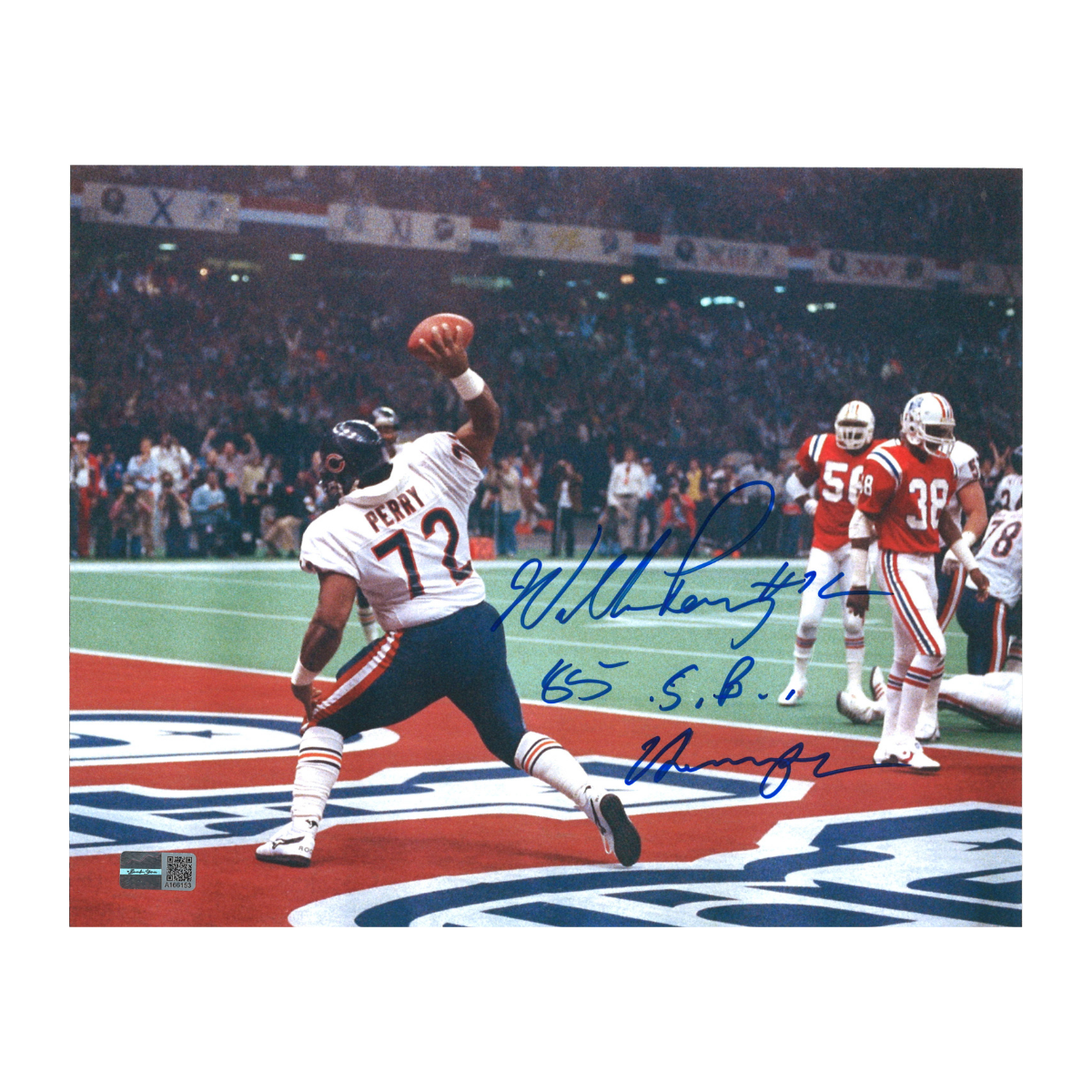William Fridge Perry Chicago Bears Signed Inscribed 8x10 Photo-Powers Sports Memorabilia