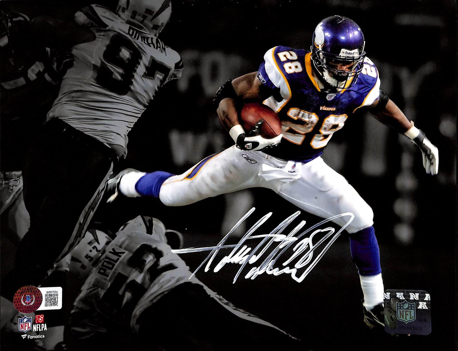 Adrian Peterson Signed Minnesota Vikings 8x10 Photo – Beckett Authenticated-Powers Sports Memorabilia
