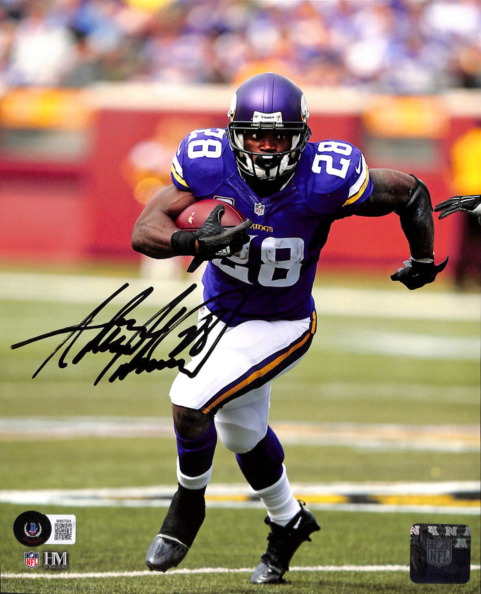 Adrian Peterson Autographed Minnesota Vikings 8x10 Photo – Beckett Authenticated-Powers Sports Memorabilia