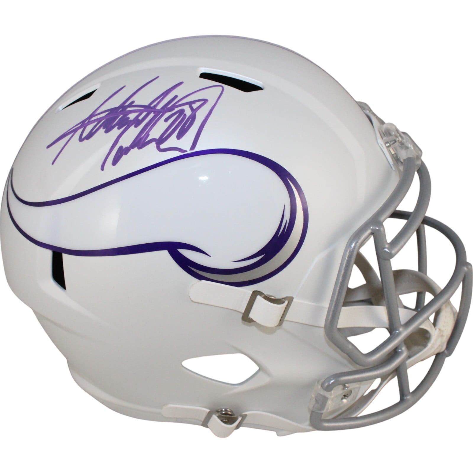 Adrian Peterson Signed Minnesota Vikings Full-Size 24 Alt Helmet – Beckett Authenticated-Powers Sports Memorabilia