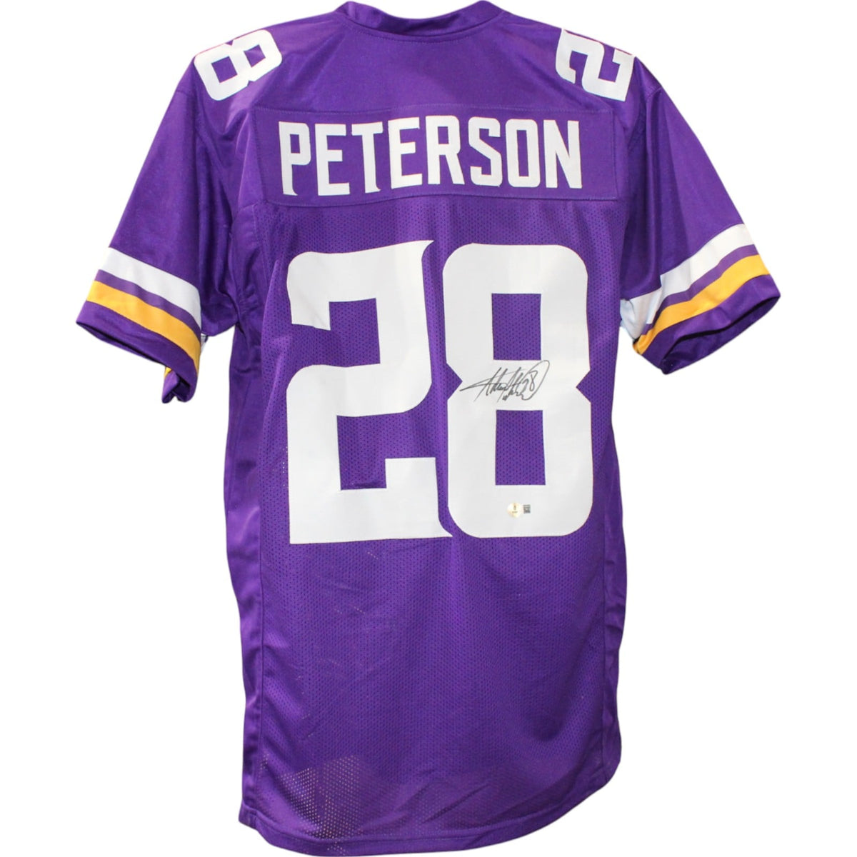 Adrian Peterson Signed XL Pro Style Purple Jersey – Beckett Witness Authenticated-Powers Sports Memorabilia