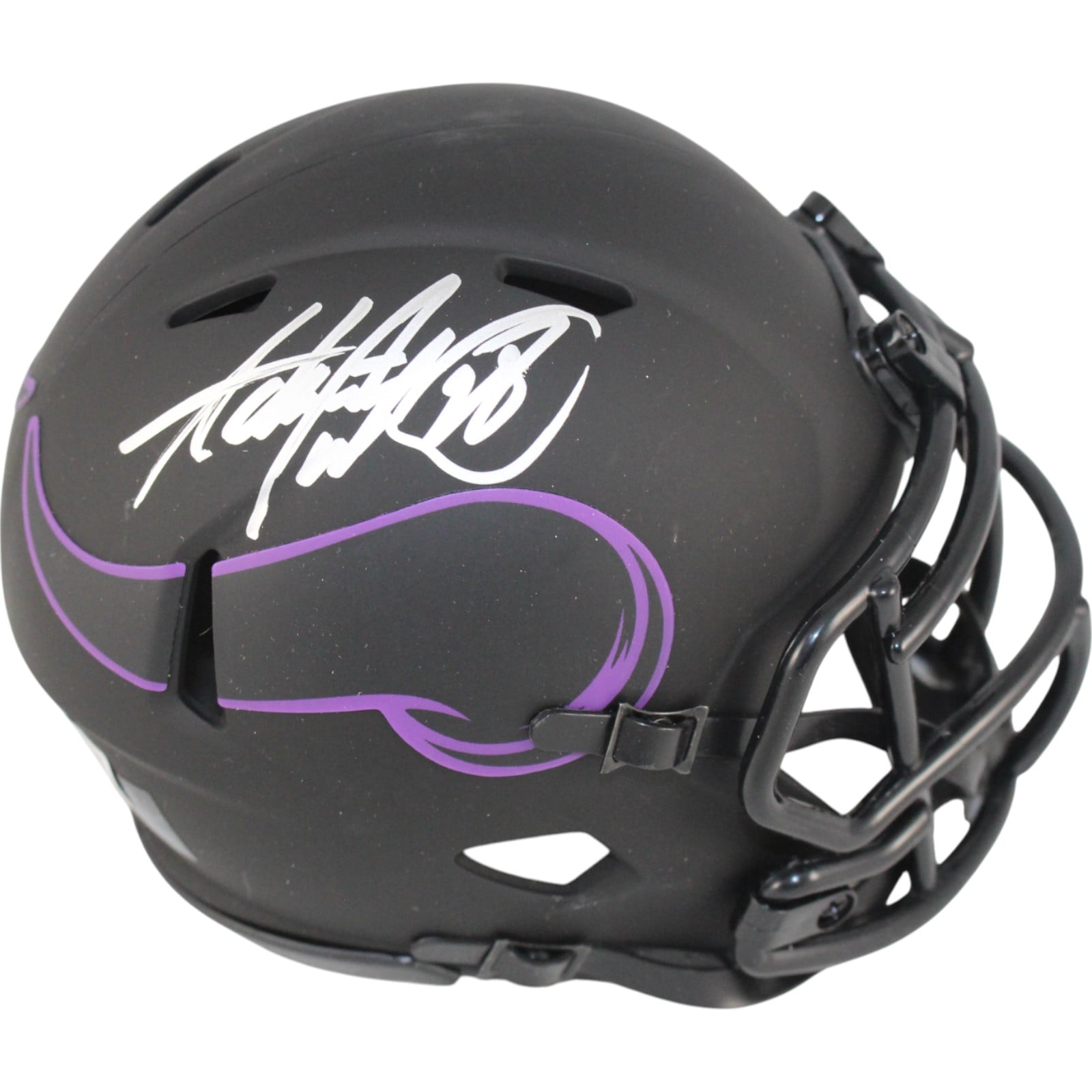 Adrian Peterson Signed Minnesota Vikings Eclipse Mini Helmet – Beckett Authenticated-Powers Sports Memorabilia