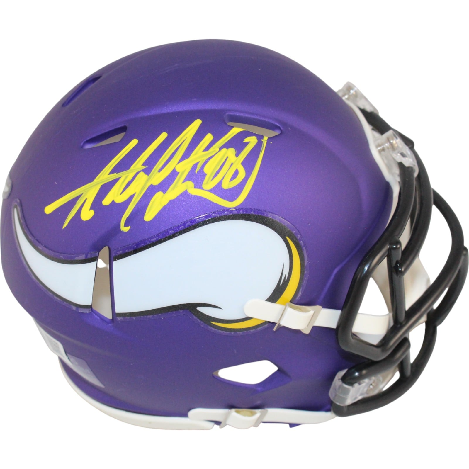 Adrian Peterson Signed Minnesota Vikings Speed Mini Helmet – Beckett Authenticated-Powers Sports Memorabilia