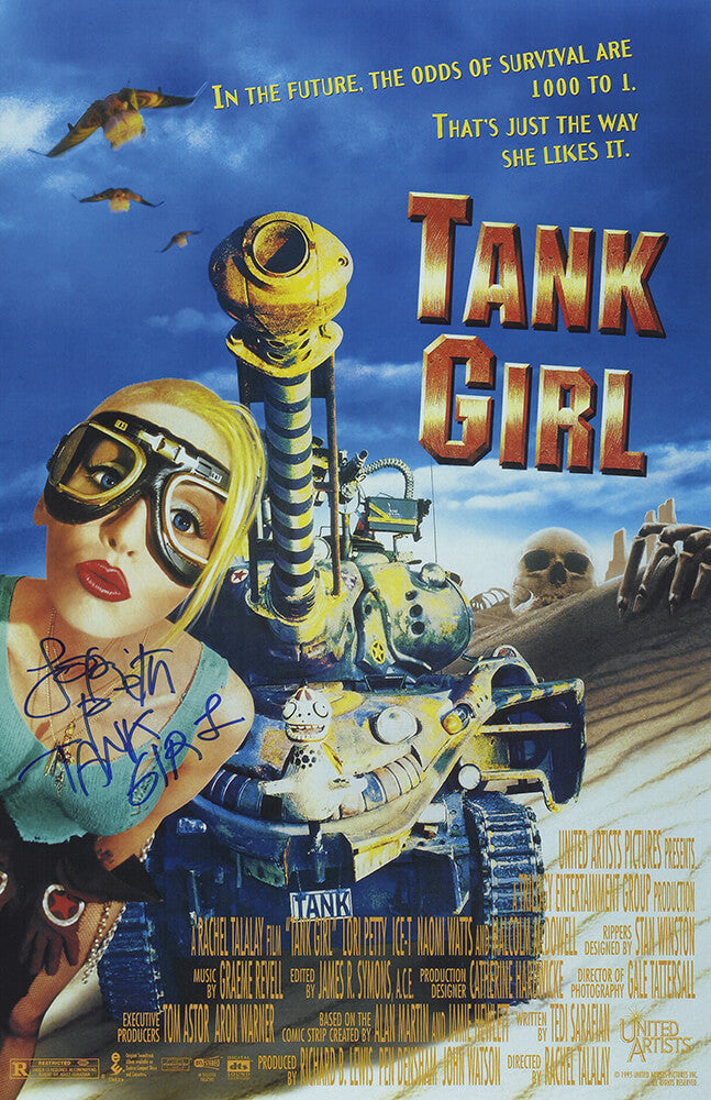 Lori Petty Autographed Tank Girl 11x17 Movie Poster with Tank Girl-Powers Sports Memorabilia