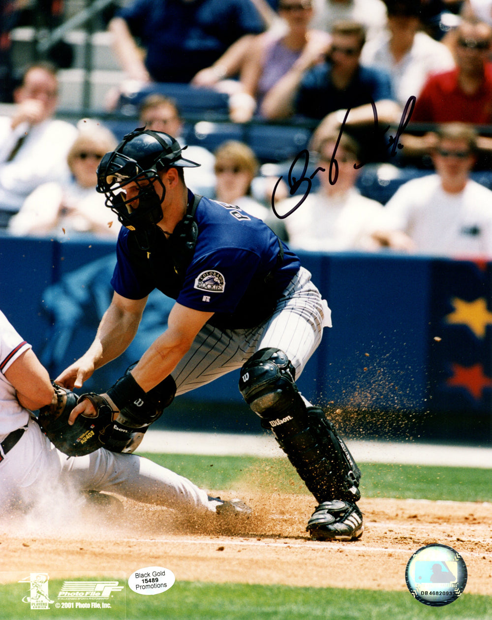 Ben Petrick Colorado Rockies Signed 8x10 Photo-Powers Sports Memorabilia