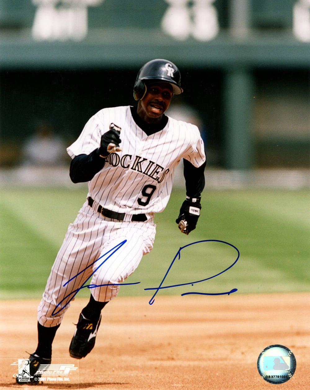 Juan Pierre Signed Colorado Rockies 8x10 Photo-Powers Sports Memorabilia