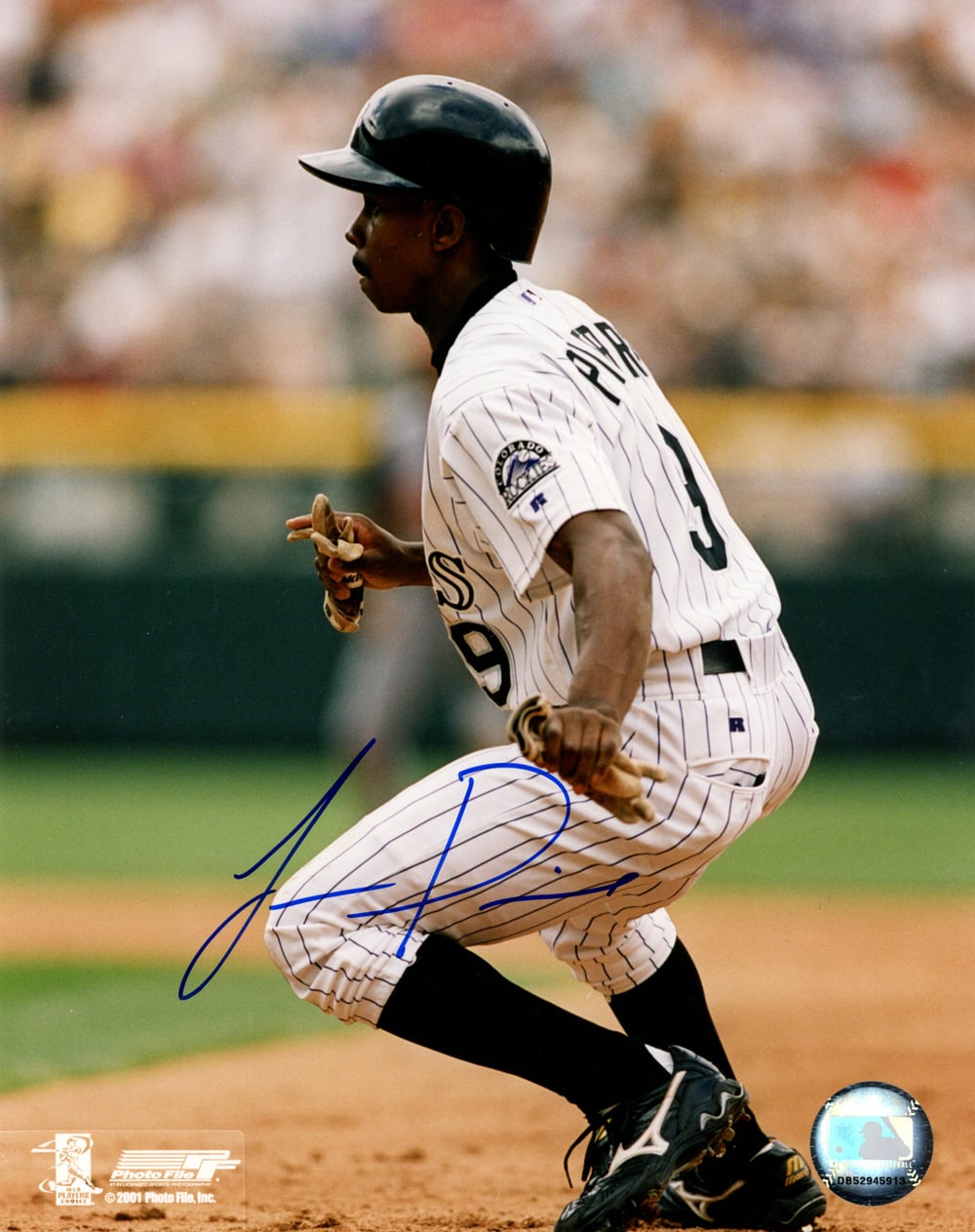 Juan Pierre Autographed Colorado Rockies 8x10 Photo-Powers Sports Memorabilia