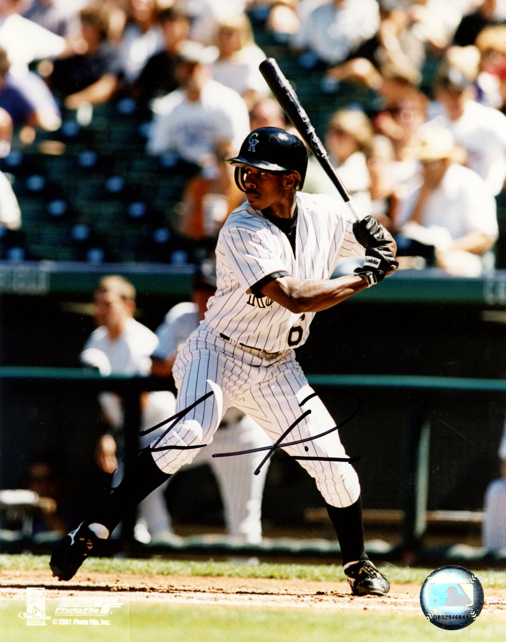 Juan Pierre Signed Colorado Rockies 8x10 Photo – Photo Variation 3-Powers Sports Memorabilia