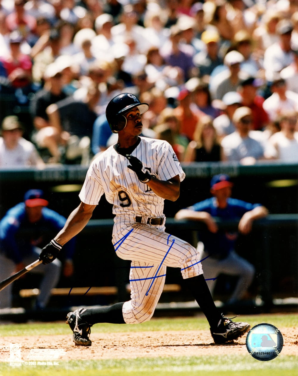 Juan Pierre Signed Colorado Rockies 8x10 Photo – Photo Variation 4-Powers Sports Memorabilia