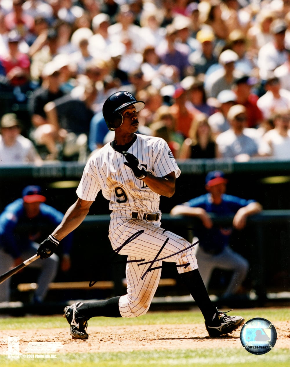Juan Pierre Signed Colorado Rockies 8x10 Photo – Photo Variation 5-Powers Sports Memorabilia