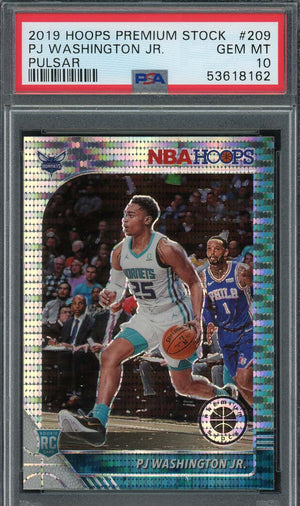 PJ Washington Jr 2019 Panini Hoops Premium Stock Pulsar Rookie Card #209 PSA 10-Powers Sports Memorabilia
