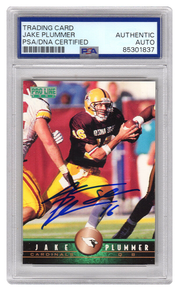 Jake Plummer Arizona Cardinals Autographed 1997 Pro Line Rookie Football-Powers Sports Memorabilia