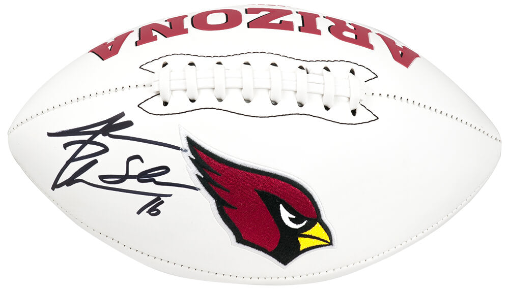 Jake Plummer Autographed Wilson Arizona Cardinals White Logo Football with Snake-Powers Sports Memorabilia