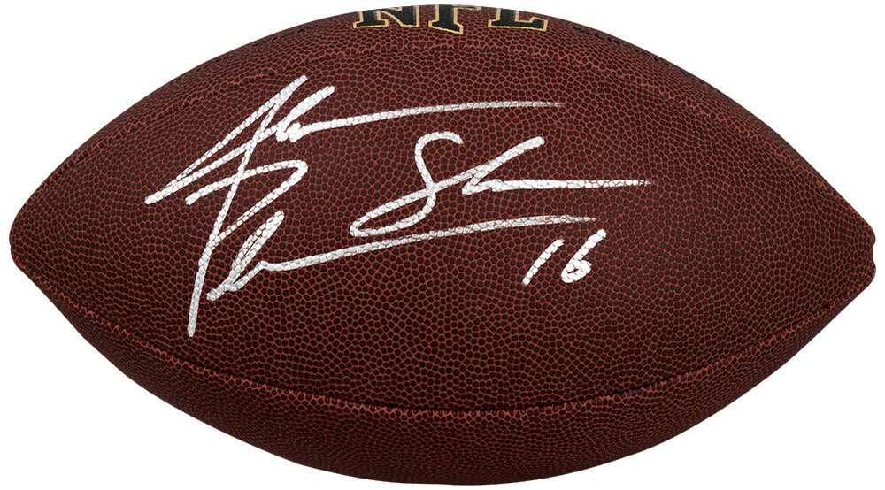 Jake Plummer Autographed Wilson Super Grip Full Size NFL Football with Snake-Powers Sports Memorabilia