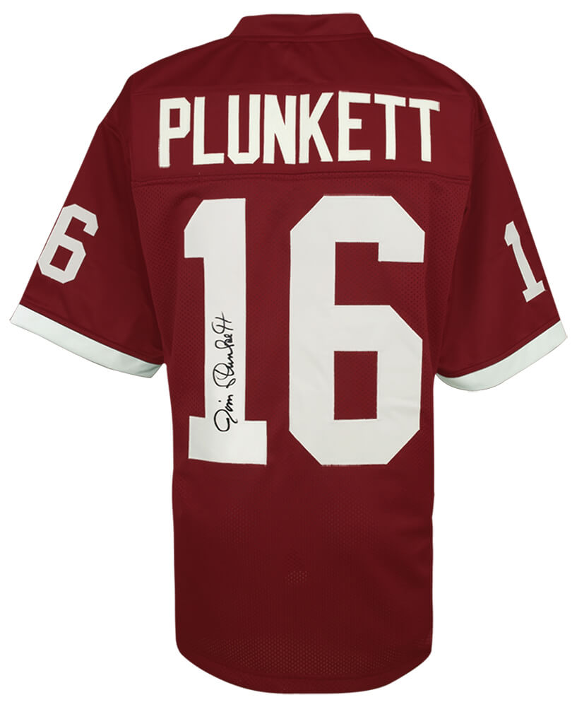 Jim Plunkett Autographed Maroon Throwback Custom College Football Jersey-Powers Sports Memorabilia