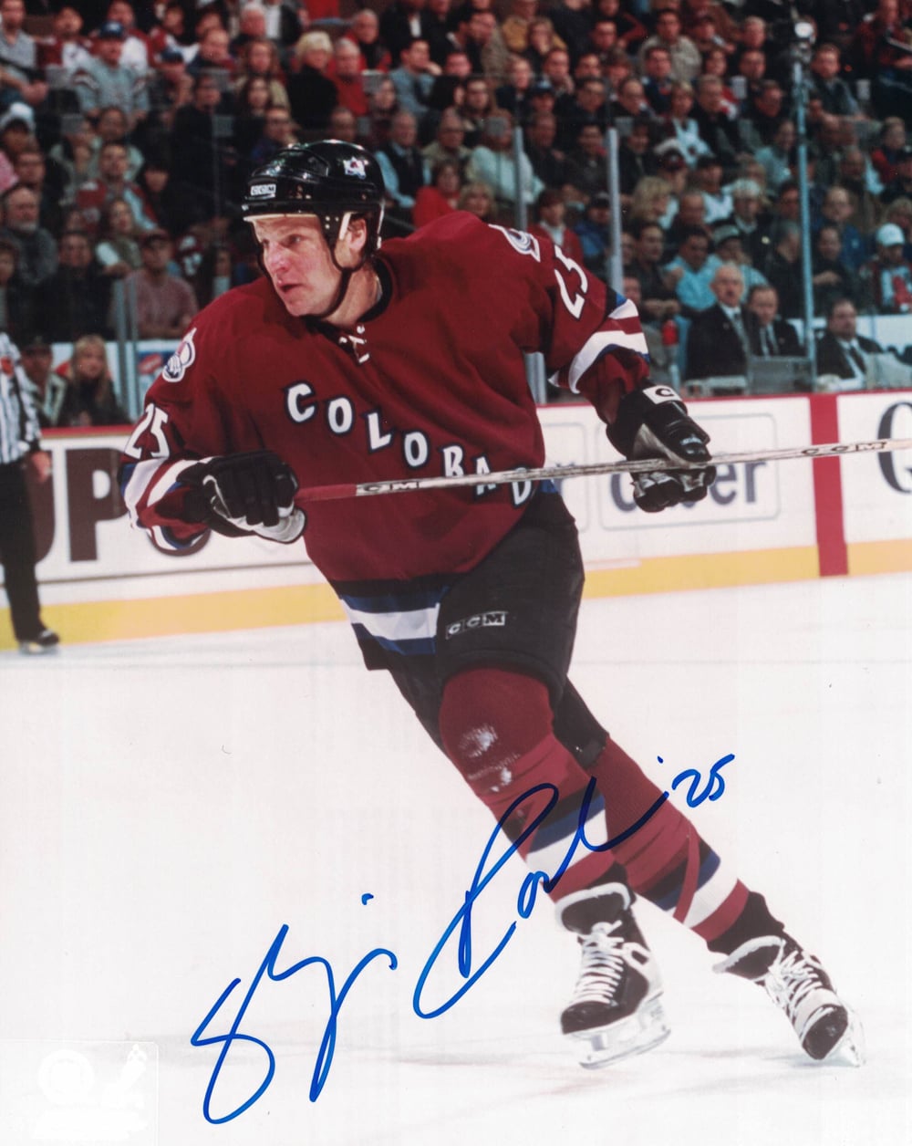 Shjon Podein Signed Colorado Avalanche 8x10 Photo PF – Red-Powers Sports Memorabilia