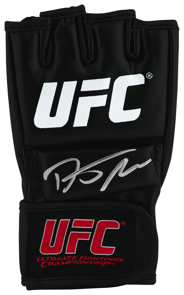 Dustin Poirier Autographed Black MMA Fighting Glove-Powers Sports Memorabilia